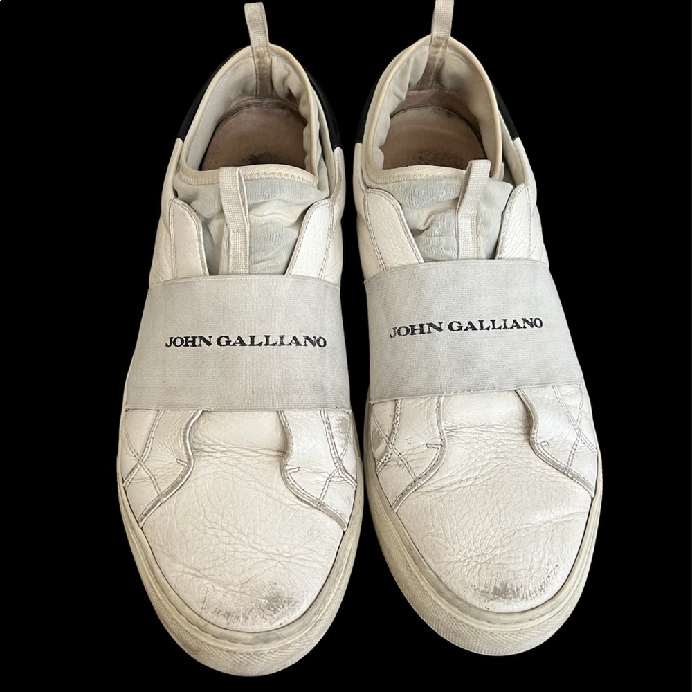 John Galliano Leather Slip ons